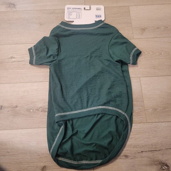 Michigan State Spartans Pet Tee Shirt College Green White Extra Large Sz XL - Picture 3 of 4